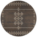 Sedona Sn3 Brown Transitional Rug Round 8' X 8'