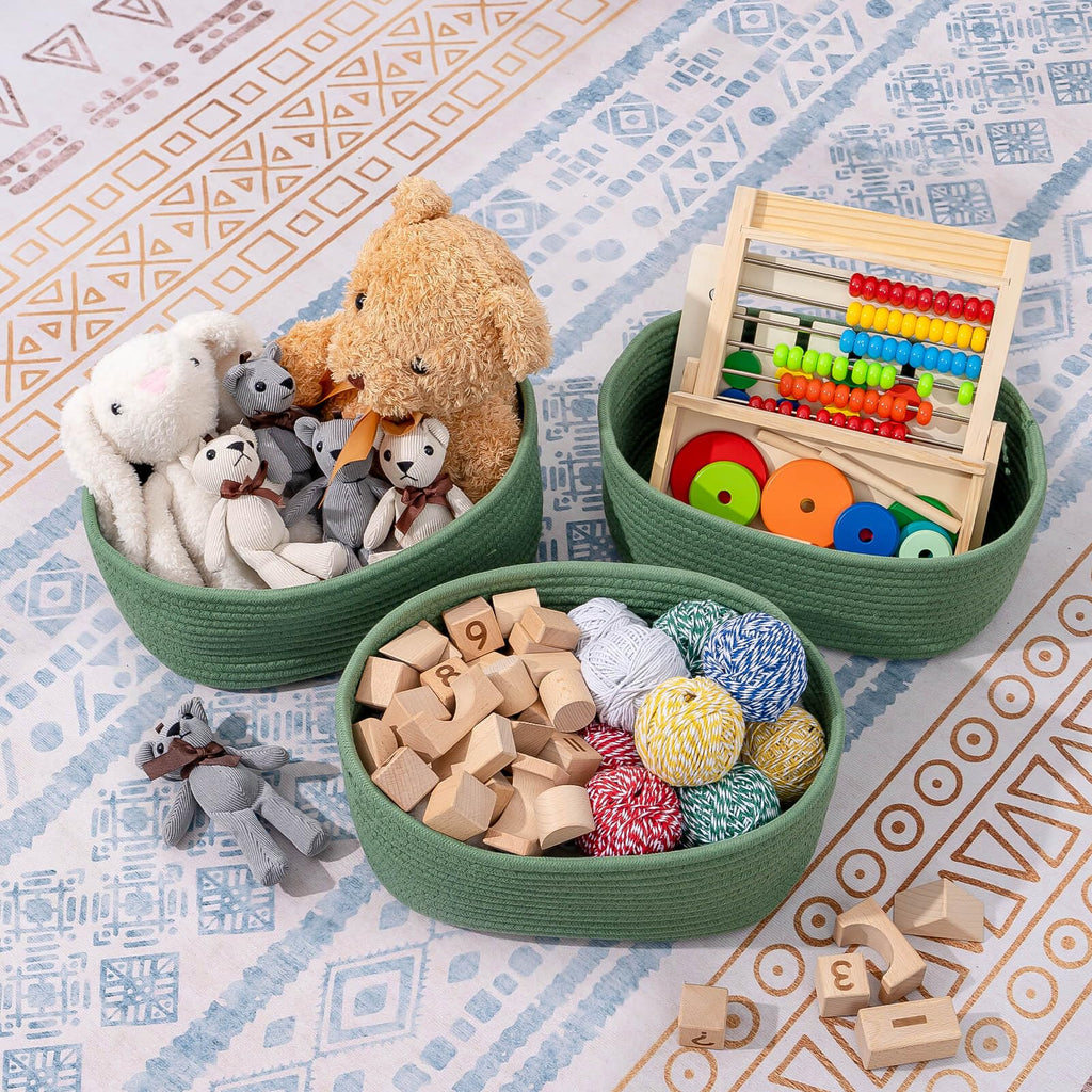 Cubesland Woven Basket For Organizing/Storage,Cube Shelf Closet Storage Baskets Bins,Long-Lasting &Skin-Friendly Toy Storage Bas