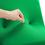 Peomeise Stretch Spandex Folding Chair Cover For Wedding Party Dining Banquet Event (Emerald,25Pcs)