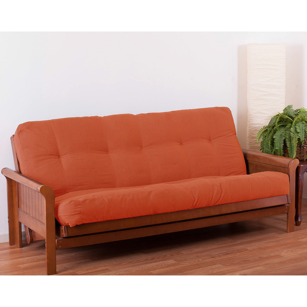 Blazing Needles Renewal 8&quot; Twill Futon Mattress, Full, Tangerine Dream