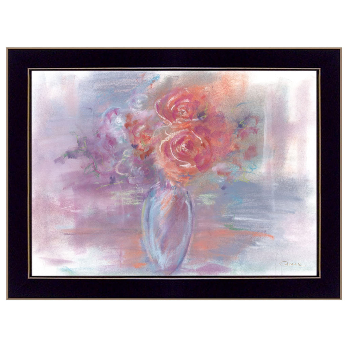 First Blush 1 Black Framed Print Wall Art