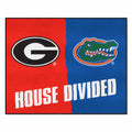 Fanmats 6030 Georgia / Florida House Divided Rug  34 In. X 42.5 In.
