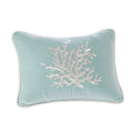 Harbor House Modern Design Decorative Pillow Hypoallergenic Sofa Cushion Lumbar, Back Support, Oblong 12' X 16', Coastline, Cotton Blue