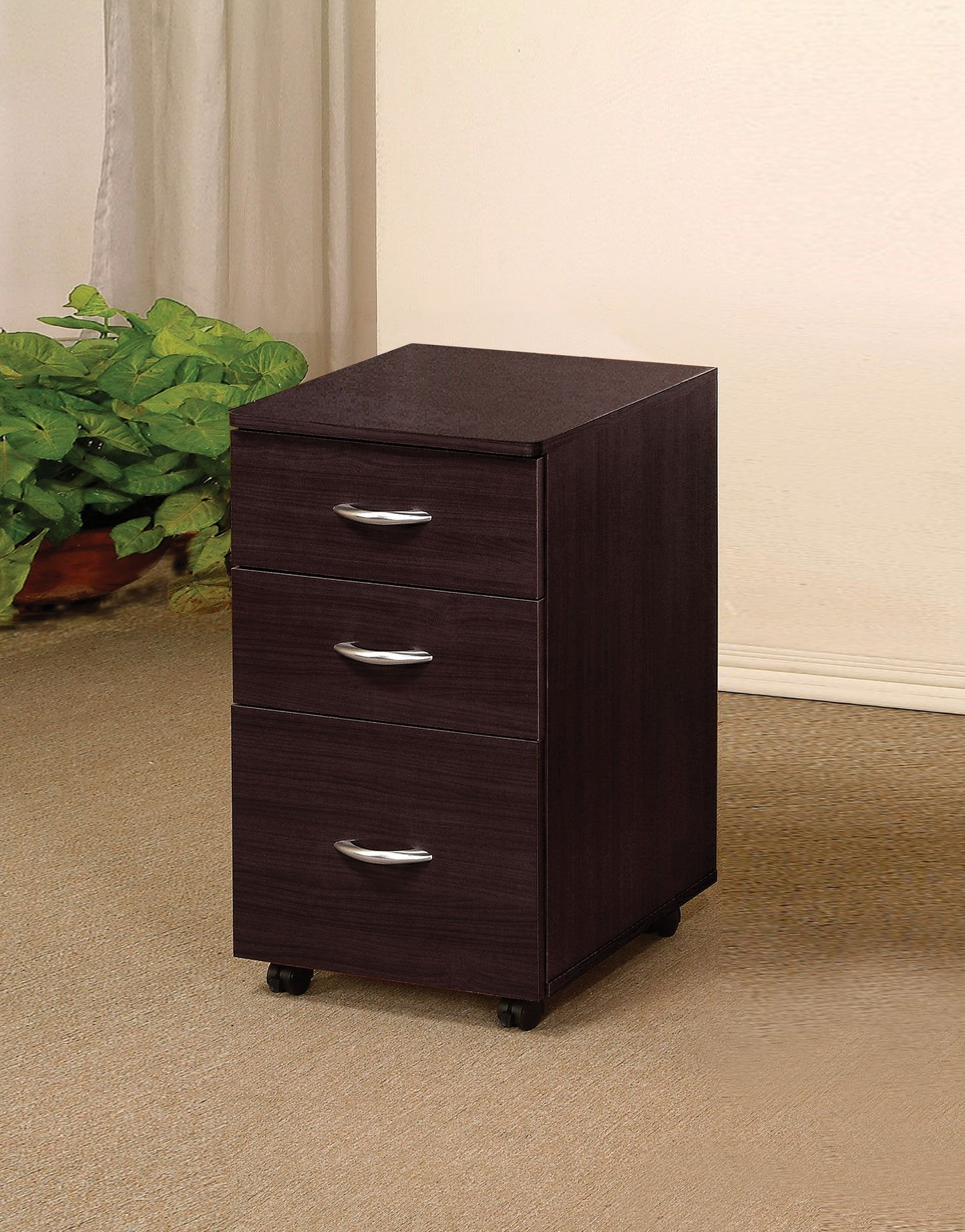 Acme Furniture Marlow 3 Drawer Wooden File Cabinet In Espresso