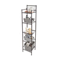 Bath Bliss 5 Tier Storage Shelf | 13x 11.6x 54.5 | Freestanding | Bathroom Storage | Rust Resistant | Easy Assemble | Oil Rubbed