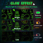 Halloween Decorations Blanket Gifts For Kids - Pumpkin Spooky Bat Cat Glow In The Dark Soft Throw Toys Presents For Boys Girls T