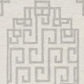 HomeRoots 96 X 120 Ivory Grey Wool Rug