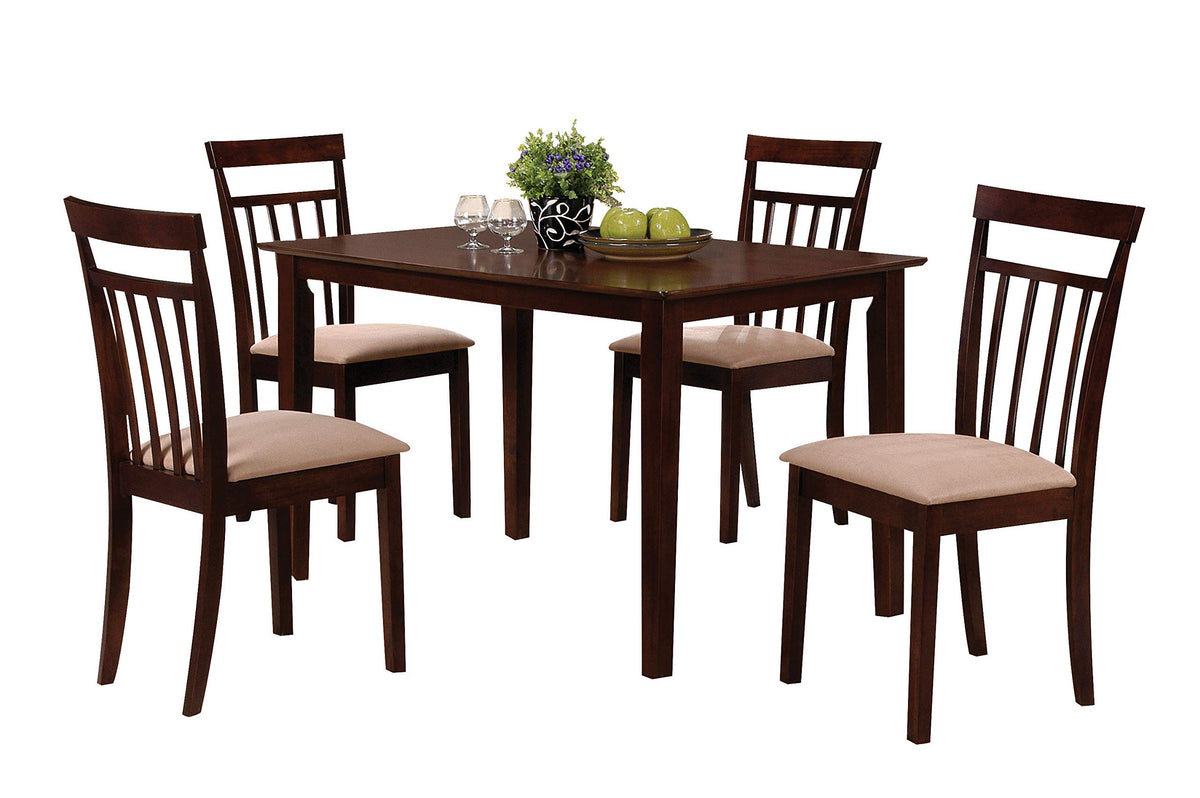 Acme 5-Piece Samuel Dining Set, Espresso Finish