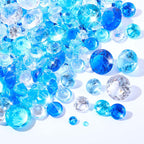 Hicarer 800 Pieces Diamond Decorations Acrylic Diamond Table Scatter Crystals for Table for Vase Fillers Party Table (Gradient B