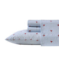 Nautica - Twin Sheets, Cotton Percale Bedding Set, Casual Home Decor (Lobster Walk Red, Twin)