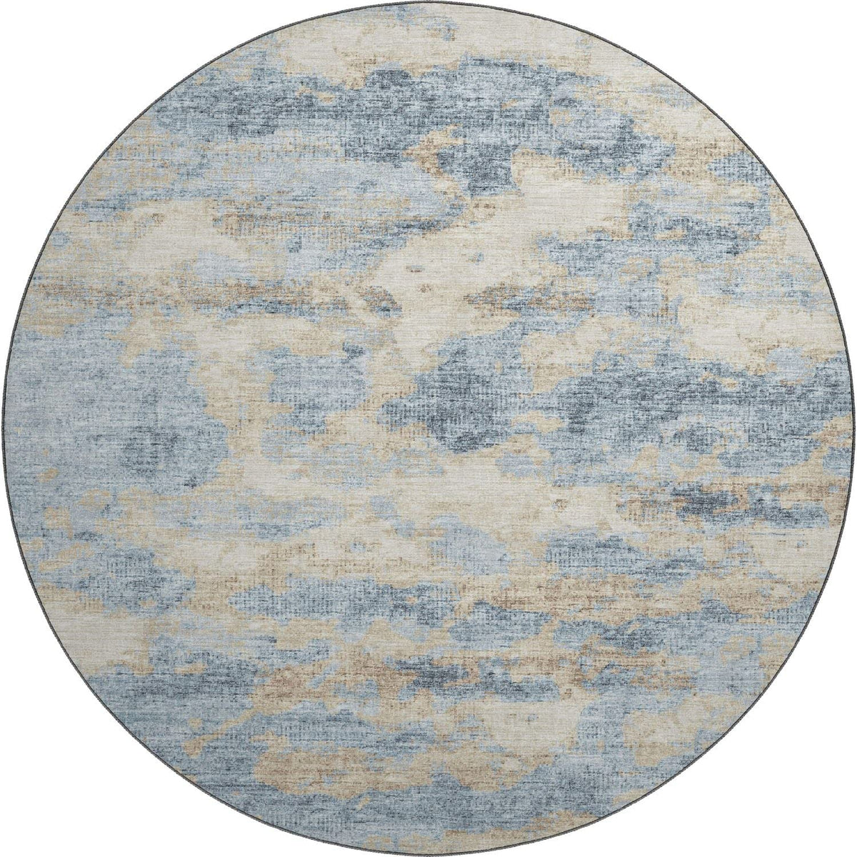 Camberly Cm6 Blue Casual Rug Round 8' X 8'