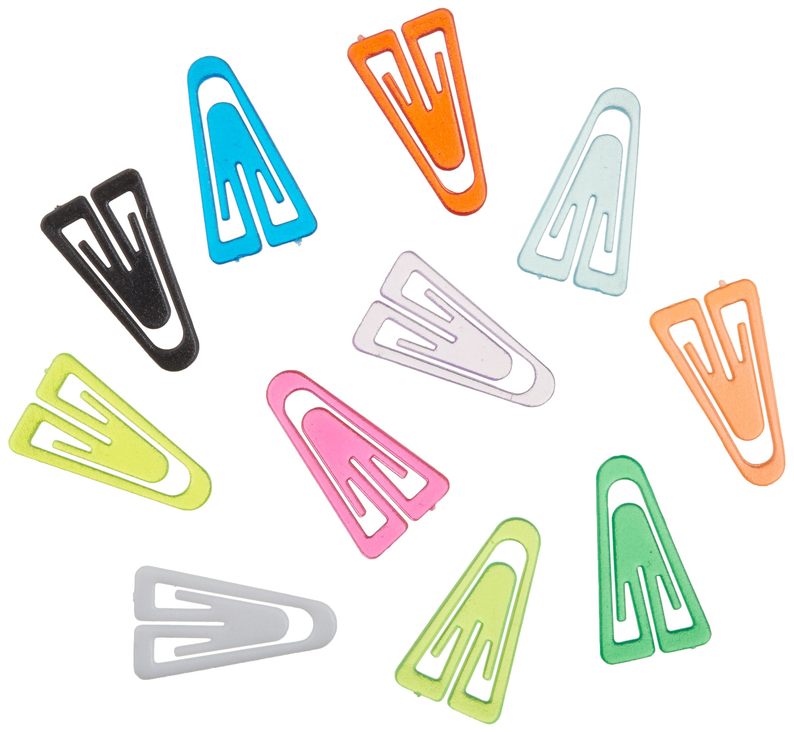 Advantus Gem Office Products Triangular Paper Clips, Colors May Vary