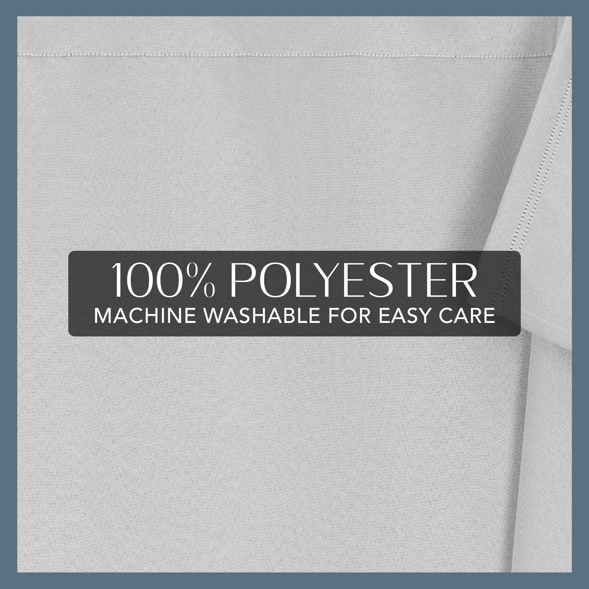 Elrene Home Fashions Sunveil Extra-Wide Thermal Blackout Curtain Liner With Yarnlock Technology, Single Panel, Light Grey, 40 In