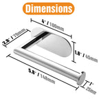 Hitslam Chrome Toilet Paper Holder Self Adhesive, Stainless Steel Toilet Paper Roll Holder For Bathroom