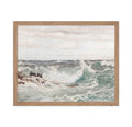 Poster Master Vintage Ocean Waves Painting Poster - Retro Ocean Print - Fine Art - Seascape Art - Gift for Men & Women - Coastal