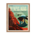 Poster Master Astronomy Poster - Olympus Mons Space Travel Poster - Gift for Astronomers and Space Exploration Enthusiasts - Wal