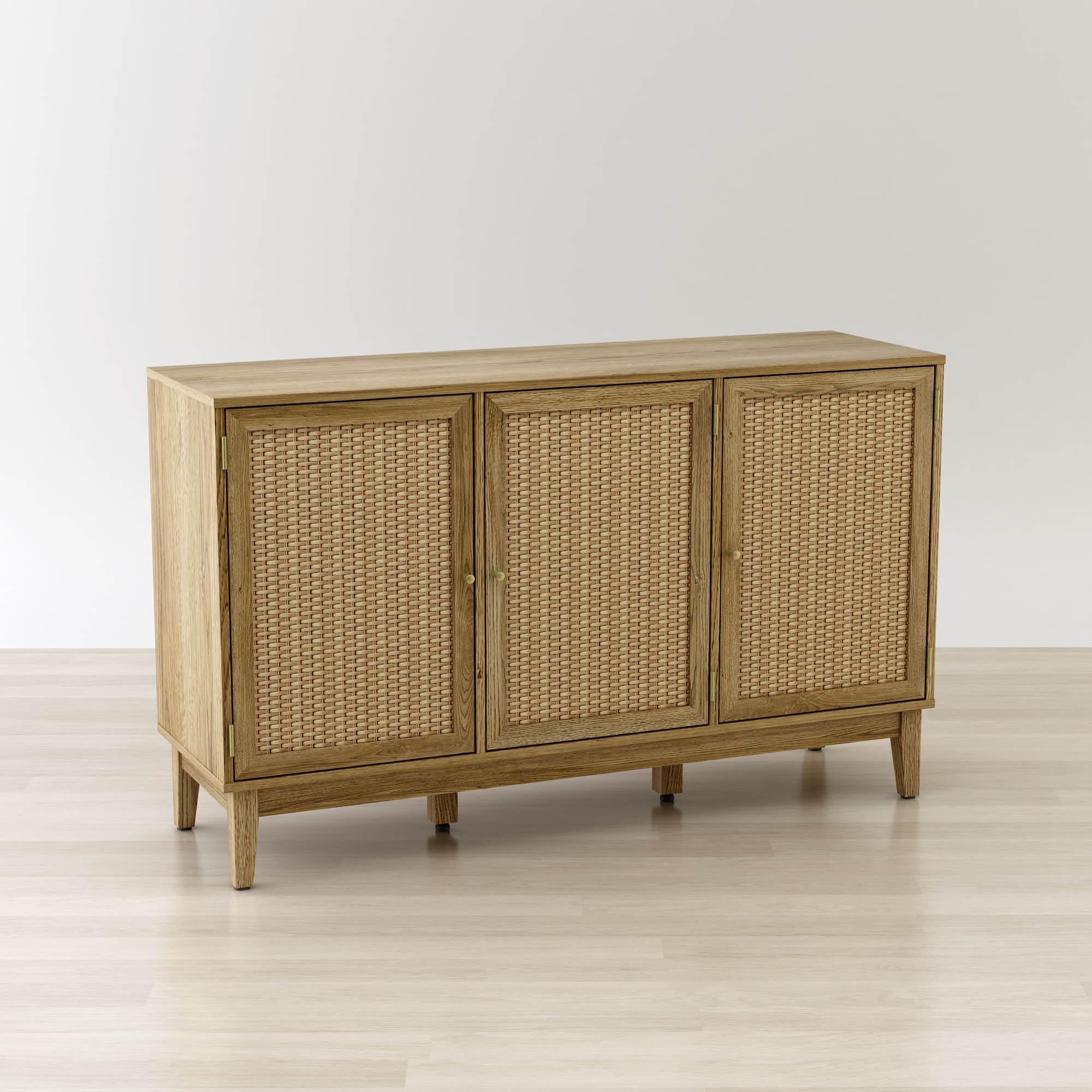 Anderson Teak Bodrum 50&quot; Wide Rattan Sideboard, Extra Large, Brown