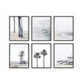 HAUS AND HUES Beach Posters and Beach Wall Decor - Set of 6 Beach Art Prints and Beach Wall Art, Beach Pictures Beach Art Wall D