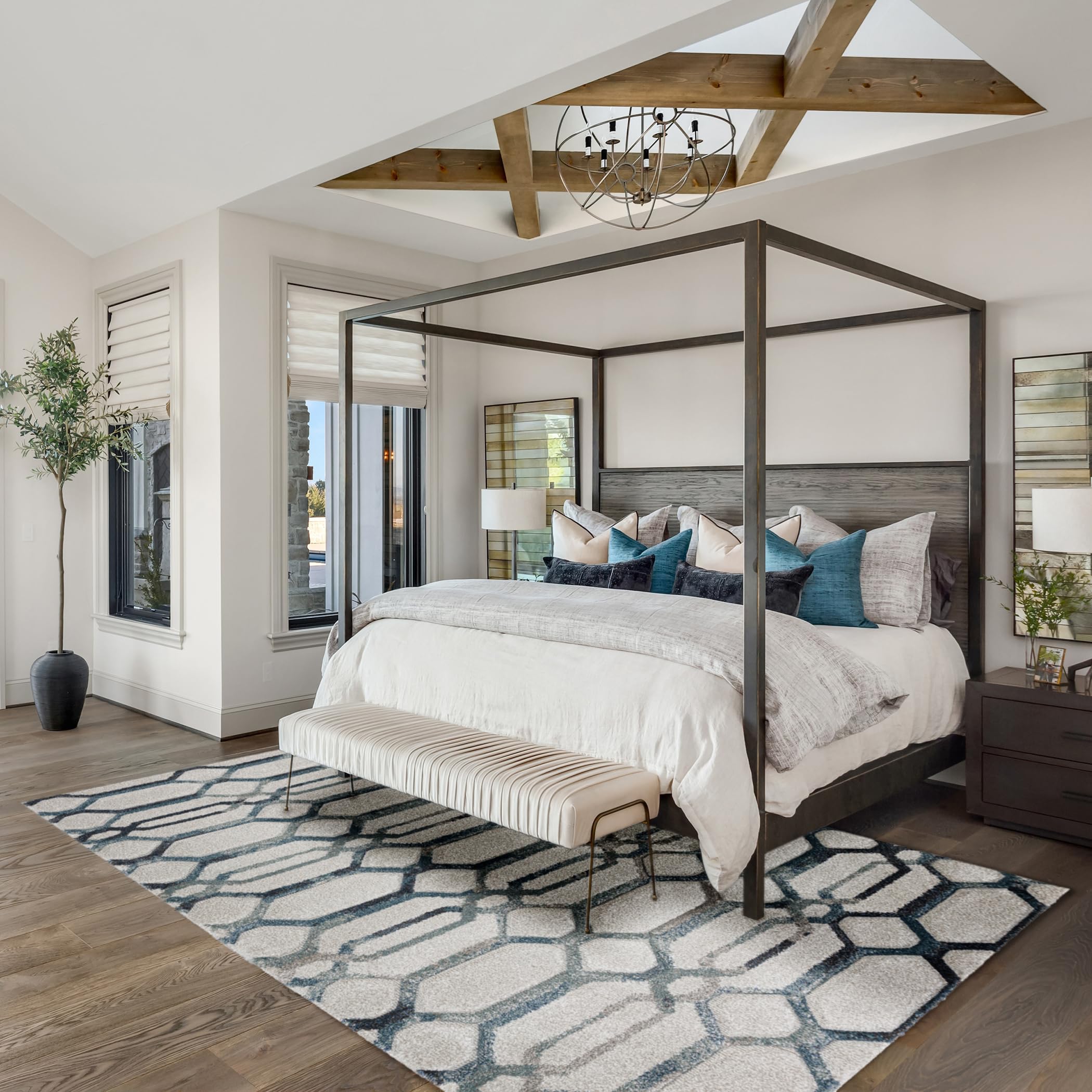 Dalyn Rug Carmona Co7 Tin 3'1' X 5' Rectangle Soft Area Rug, Easy Clean, Non Shedding, Bedroom, Entry, Living Room, Dining Room