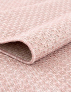 Unique Loom Collection Casual Transitional Solid Heathered Indoor/Outdoor Flatweave Area Rug (2' 2'' X 3' 1'' Oval, Whisper Pink