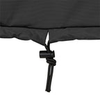 Shine Company Weatherproof Outdoor Rocking Chair Cover, 100% Woven Polyester, Elastic Cord With Toggle, Black