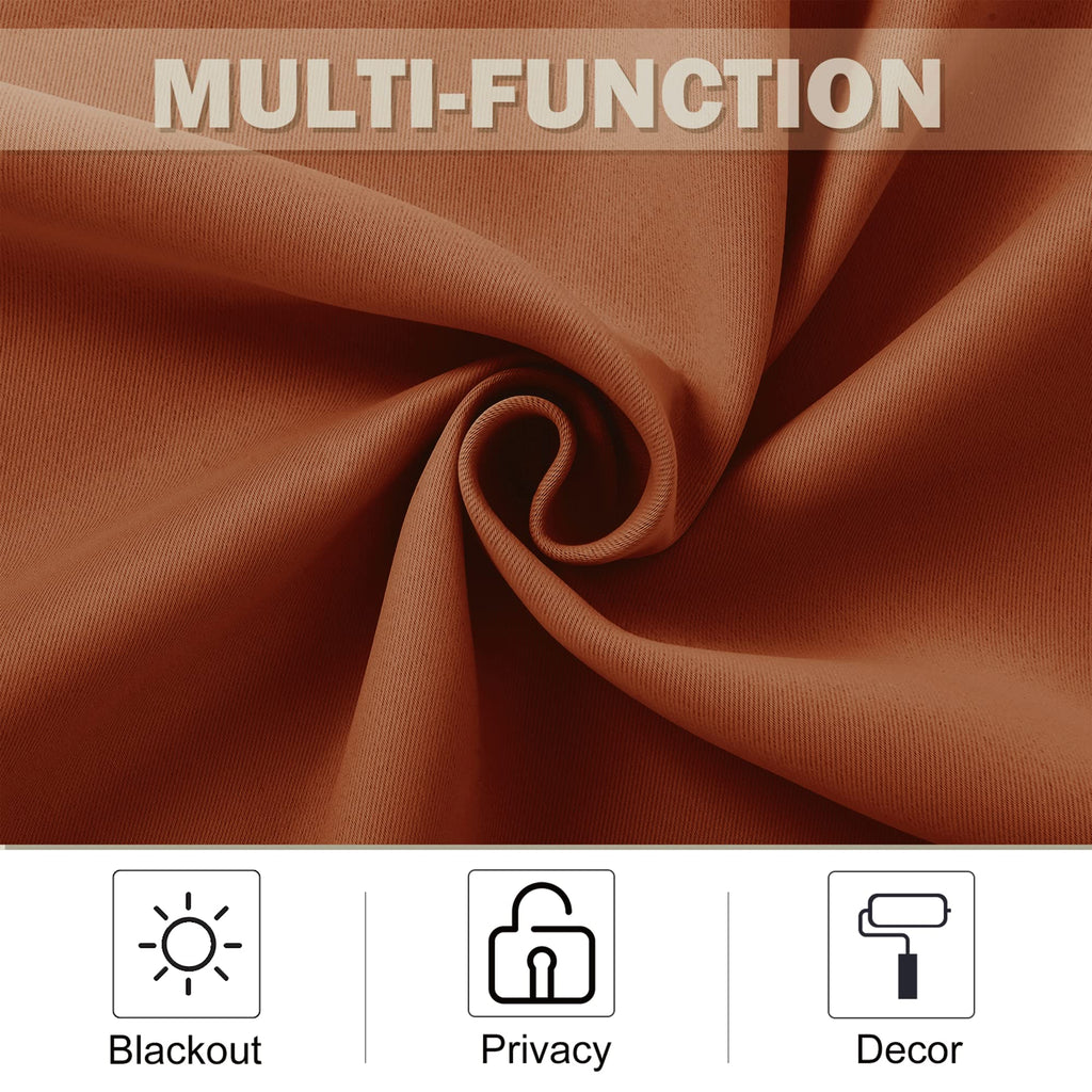 Nicetown Room Darkening Valances Curtains Blackout, Thermal Insulated Curtain Valance Grommet Window Curtains Toppers For Living