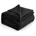 Bedsure Fleece Blanket California King Size Black - Lightweight Plush Fuzzy Cozy Soft Bed Blanket, 102X96 Inches