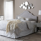 Baxton Studio Jardan Headboard, Full, Greyish Beige