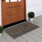 A1Hc Cat Tail Welcome Rubber Pin Welcome Door Mats For Outdoor Entrance, Welcome Mats For Front Door Indoor Non-Slip Backing Rub