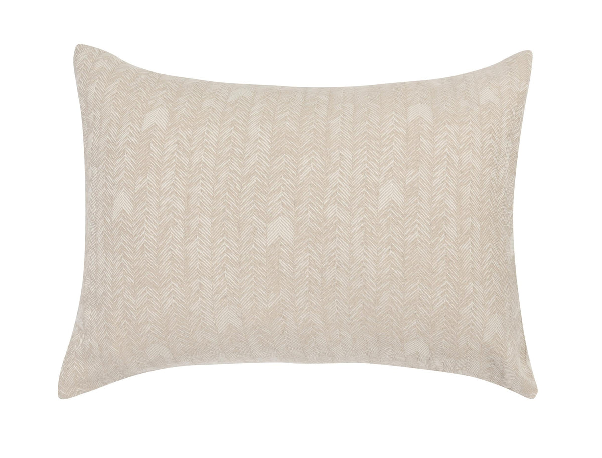 Kosas Home Lana Cotton Embroidered Natural Standard Sham