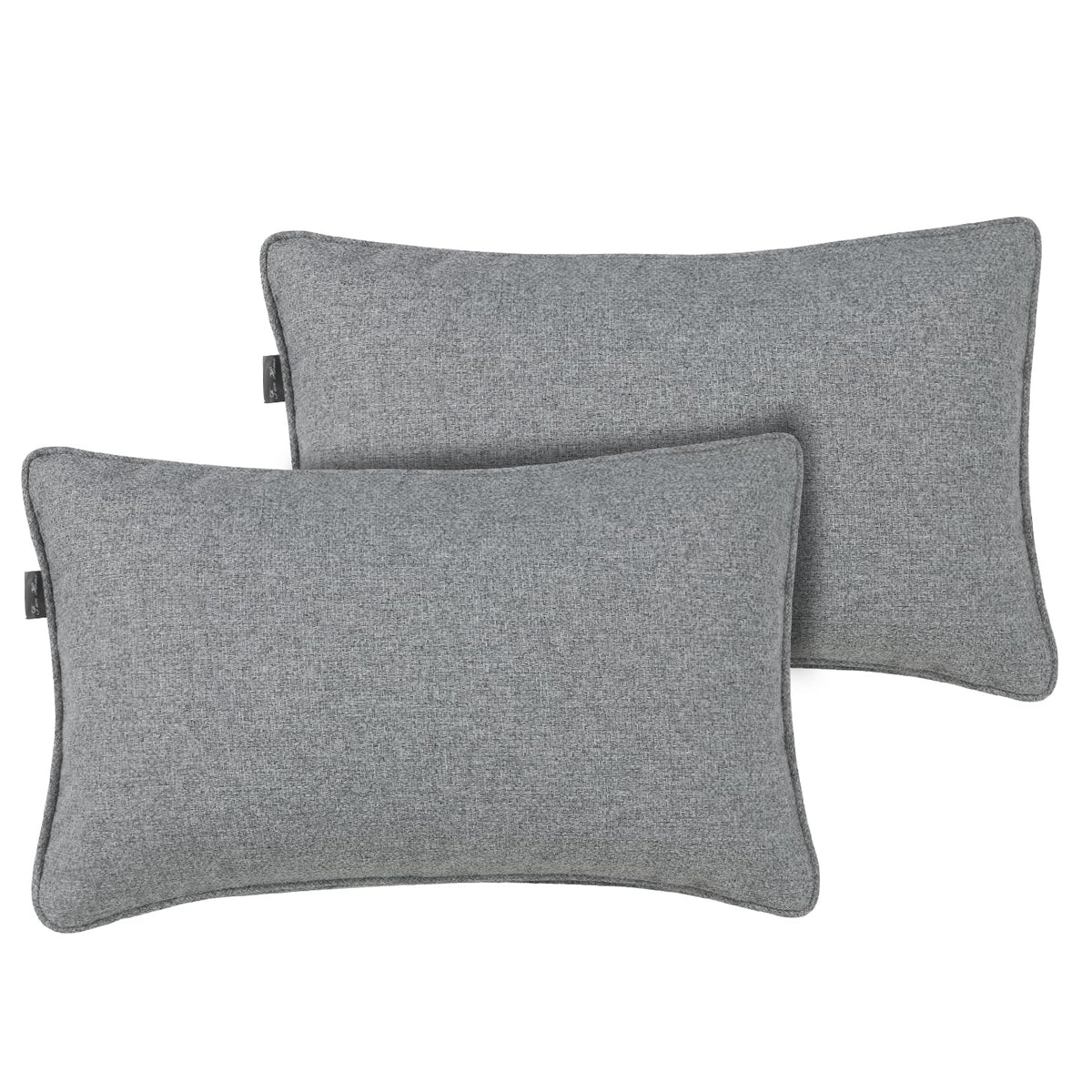 Funhome Set Of 2 Patio Lumbar Pillows With Insert, 12   X20    Water-Resistant Fade Resistant Outdoor Lumbar Pillow, Decorative