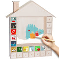 BRUBAKER Wooden Advent Calendar to Fill with 24 Drawers - DIY Unfinished Christmas Calendar for Painting, Crafting and Self-Desi