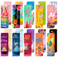 Skyygemm 100 Pcs Happy Birthday Bookmarks Bulk Happy Birthday Classroom Gifts for Kids Students Teacher Reward Back to School Bi