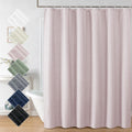 Aiyufeng Moga Pink Shower Curtain, Pink Bathroom Curtain With Textured, Embossed Fabric Shower Curtain, Hotel Quality Bathroom S