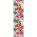 Dalyn Rugs Tropics Tc12 Ivory 2'3" X 7'6" Indoor Outdoor Runner Rug, Easy Clean, Machine Washable, Non Shedding, Hallway, Entry, Kitchen, Patio Rug