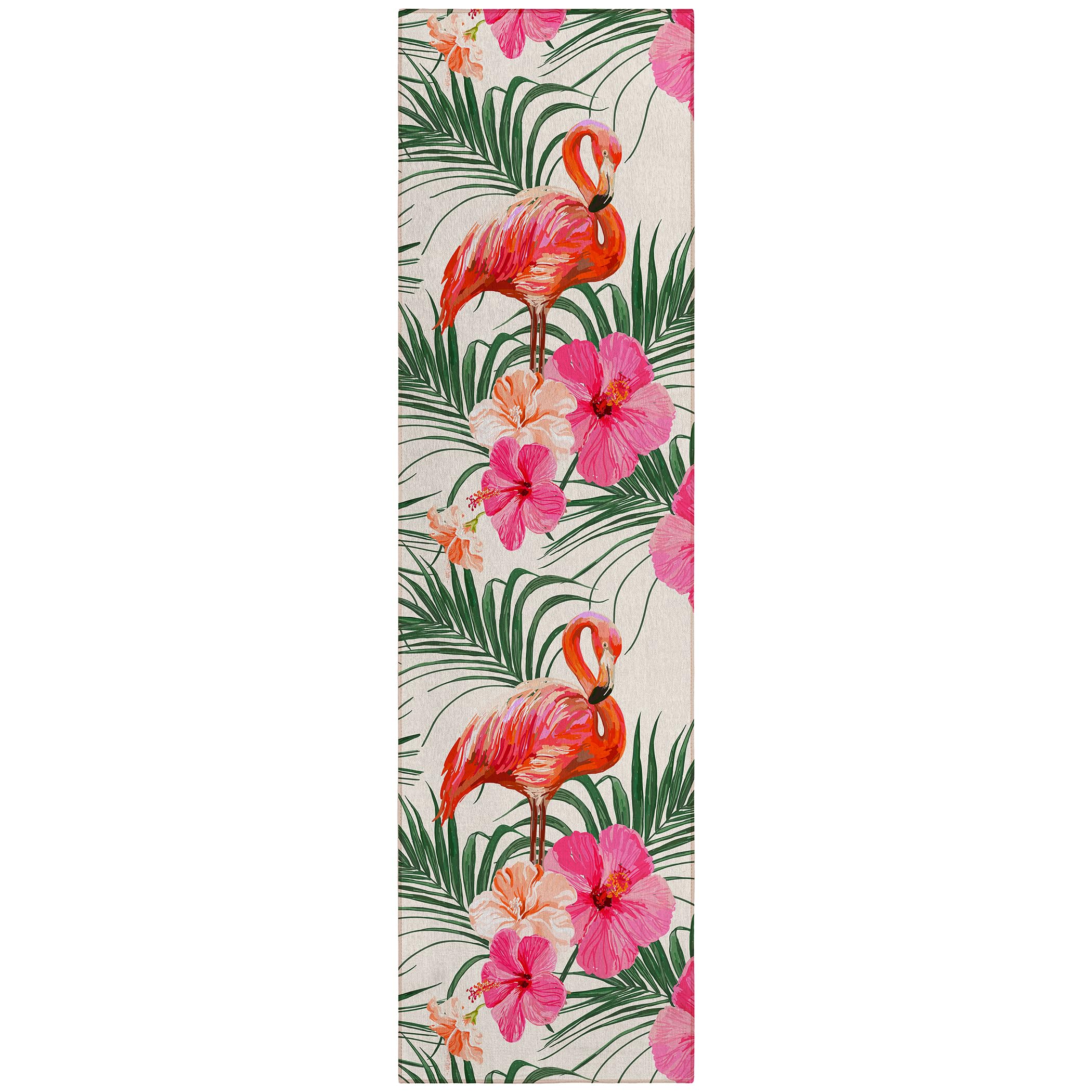Dalyn Rugs Tropics Tc12 Ivory 2'3" X 7'6" Indoor Outdoor Runner Rug, Easy Clean, Machine Washable, Non Shedding, Hallway, Entry, Kitchen, Patio Rug