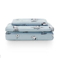 Berkshire Blanket Peanuts Kids Sheet Set, Twin Size - 3 Pieces, Peanuts Snoopy Different Emotion Sheet Scale Murky Blue, Cute Ch