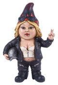 Woman Biker Gnome with Helmet - Gnomad Statue