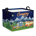 Clastyle Black Night Camping Storage Basket Clothes Toy Tool Food Picnic Basket Outdoor Beach Pool Towel Basket Rectangle Moutai