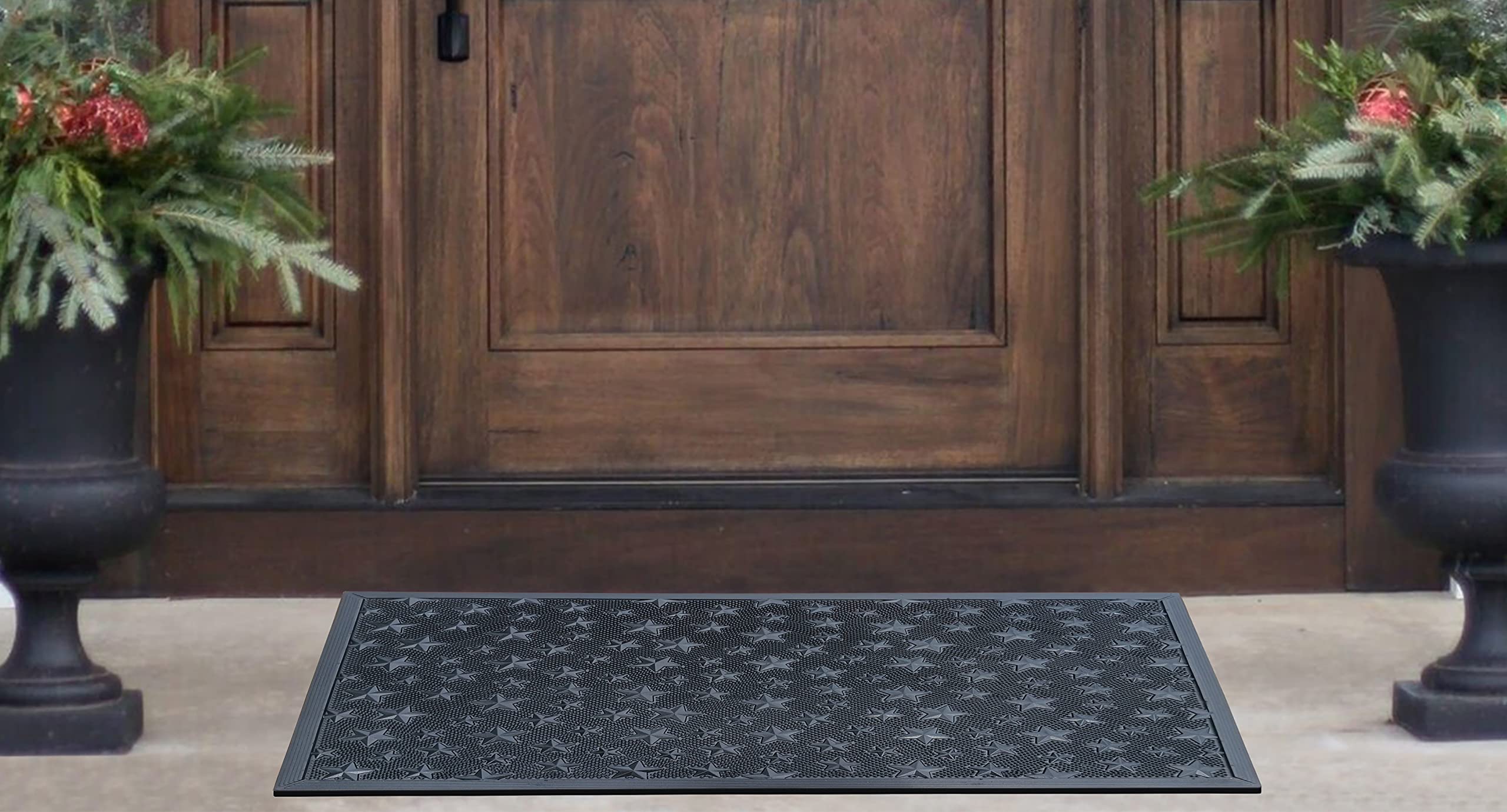 A1 Home Collections A1Home200122 Floor Rubber Pin Fun Designed Welcome Door Mats For Indoor Outdoor Entrance, 18' X 30', Dogs