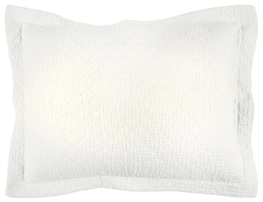 Rizzy Home | BQ4517 | Cotton Quilt | 106"x92" White/Neutral/ Solid