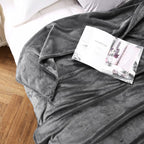 Tasthrow Large Flannel Fleece Throw Blanket, 90  90 Inch - Cozy Lightweight Thick Blanket - All Seasons Suitable For Women, Men