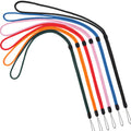 Youowo 6 Pack Lanyards Adjustable Neck Lanyard (Black,Red,Blue,Pink,Orange,Green-6 Pack)