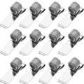 Outus 12 Pcs Metal Pen Clip Holder Loop Pen Pencil Holder Organizer Manganese Steel Pen Clip For Notebook And Clipboard In Home,