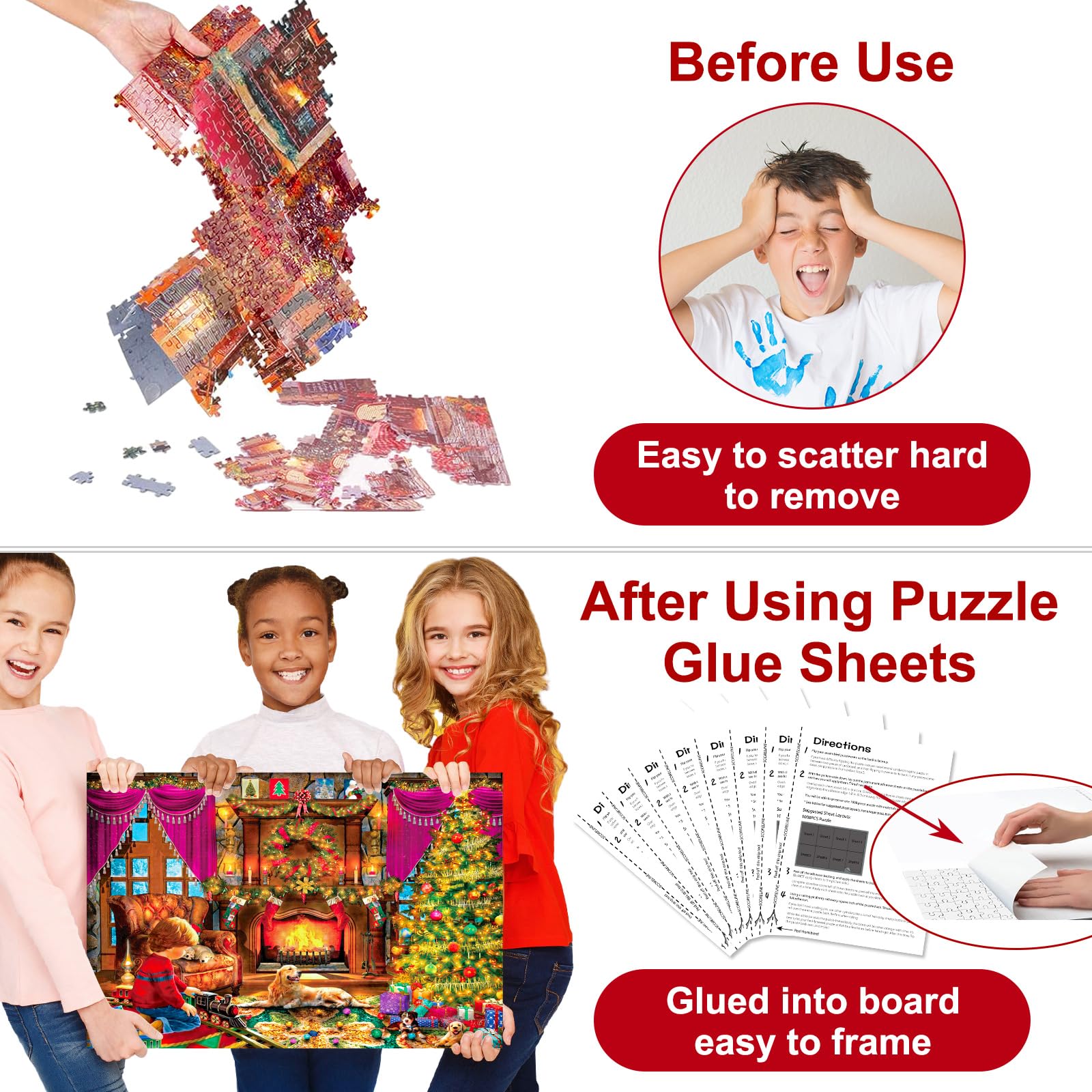 Advent Calendar 2023 Christmas Jigsaw Puzzles-Christmas Surprise Countdown Calendars For Adult And Kids,24 Parts 1008 Pieces Hol