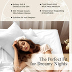 Chateau Home Collection 100% Organic Cotton Sheets King Size,4Pc King Size Sheets,Luxurious Long Staple Cotton Sheets,Sateen Weave,Breathable Sheets King Size Bed,Deep Pocket King Sheets,White