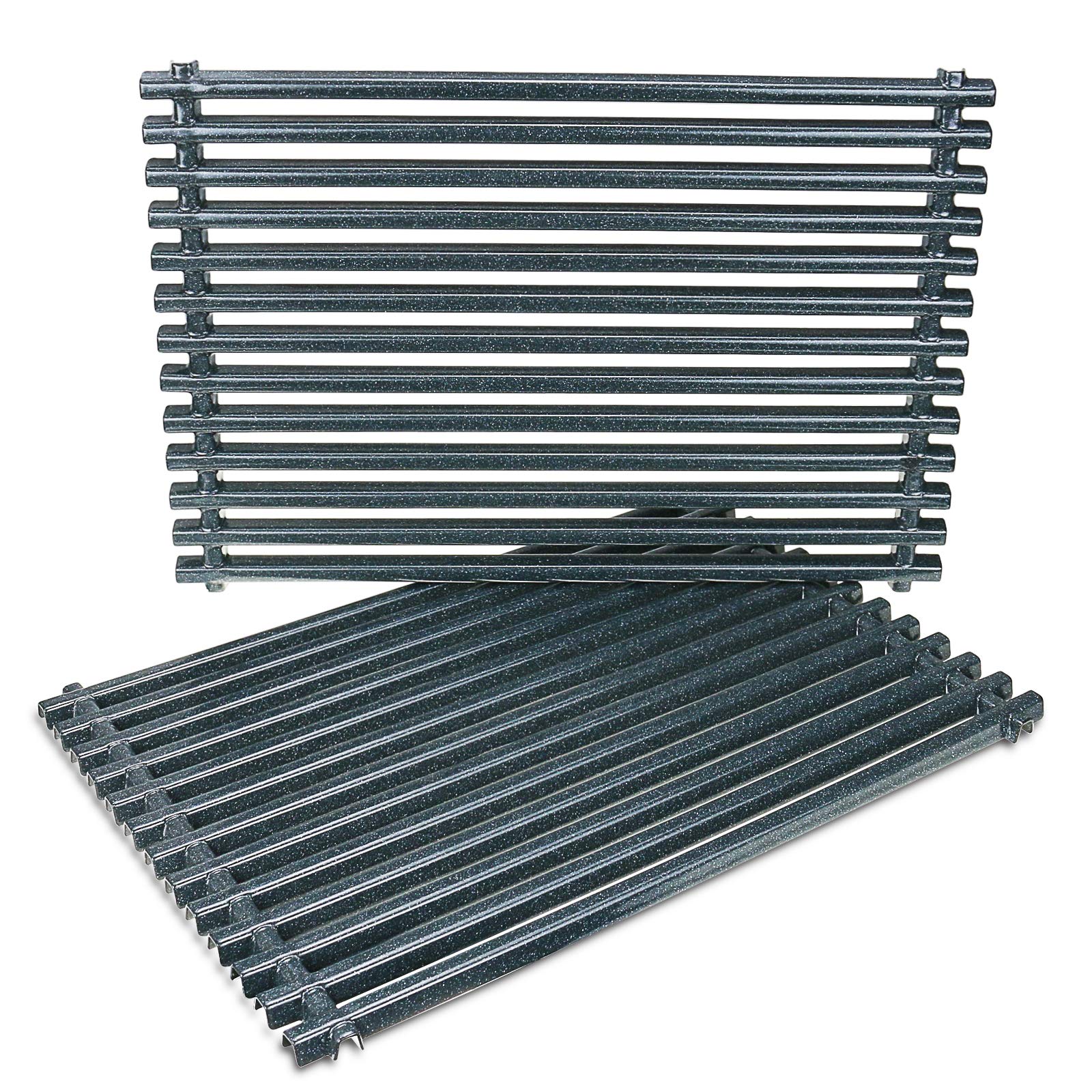 Grisun 7525 Grill Grates For Weber Spirit 300, E310, E320, Porcelain Enameled Cooking Grates For Spirit 700, Genesis Silver Gold
