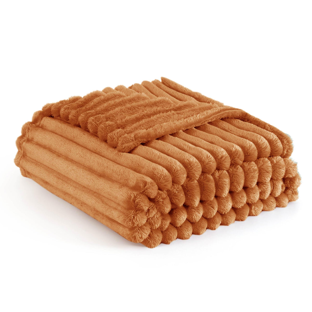Bedsure Twin Blanket For Couch - Super Soft Cozy Blankets For Women, Cute Small Blanket For Girls, Orange 60X80 Inches