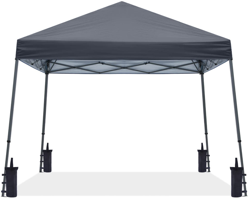 Abccanopy Stable Pop Up Outdoor Canopy Tent 10 X 10 Ft Base / 8 X 8 Ft Top, Dark Gray