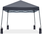 Abccanopy Stable Pop Up Outdoor Canopy Tent 10 X 10 Ft Base / 8 X 8 Ft Top, Dark Gray